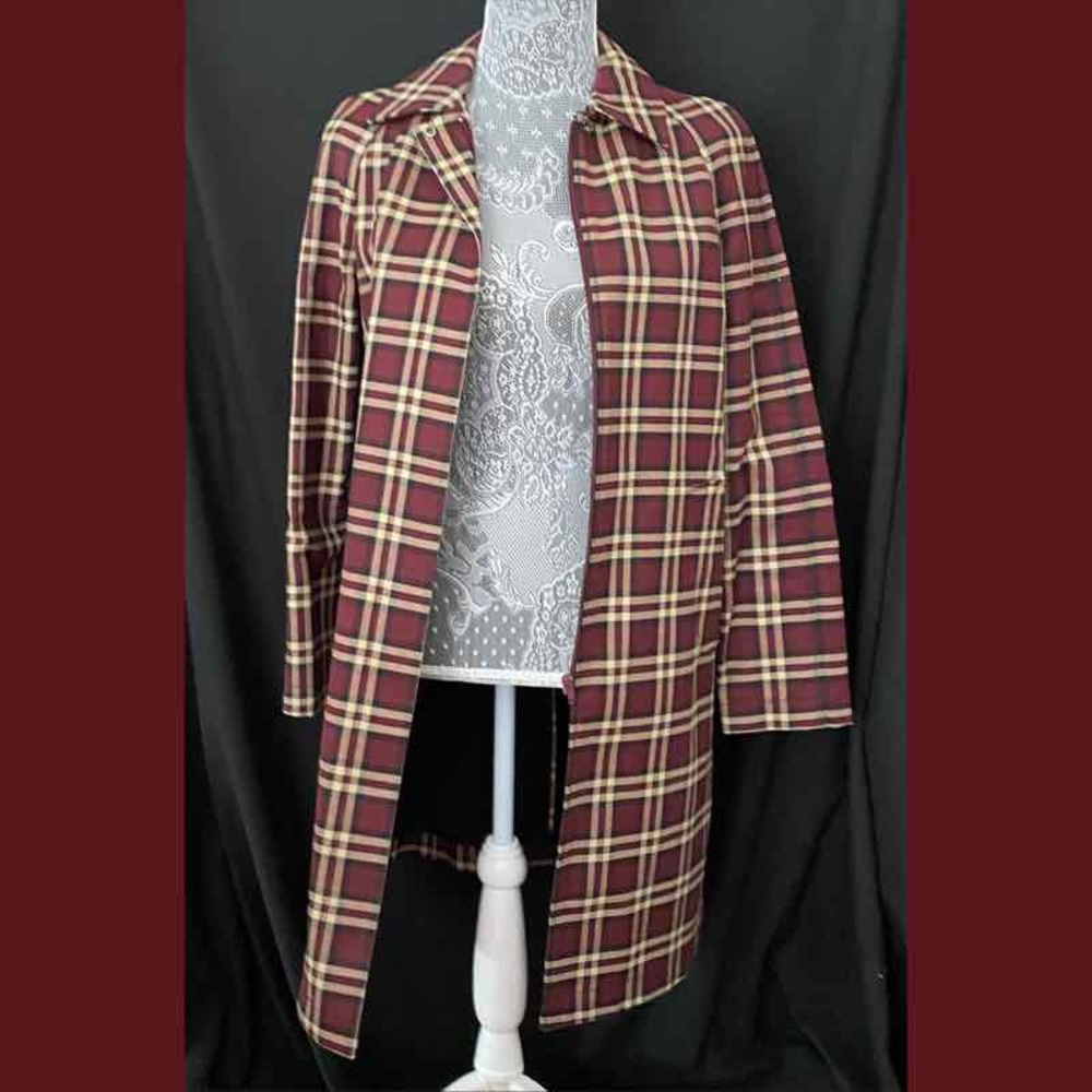 Plaid Trench
